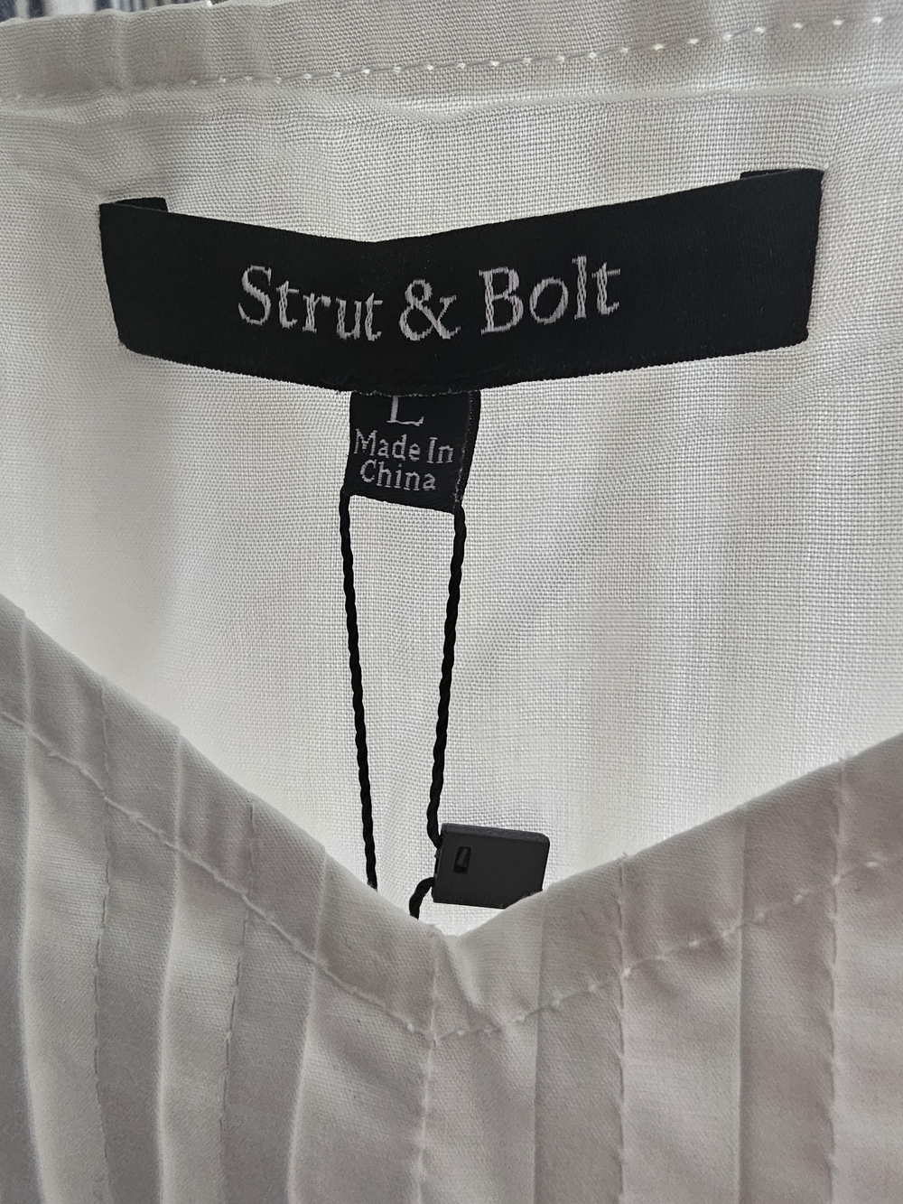 White Camisole with Pink and Orange Contrast Straps - Picture 4 of 7